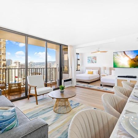 Gorgeous Condo With Ocean View, Near Beach, Free Parking Honolulu Kültér fotó
