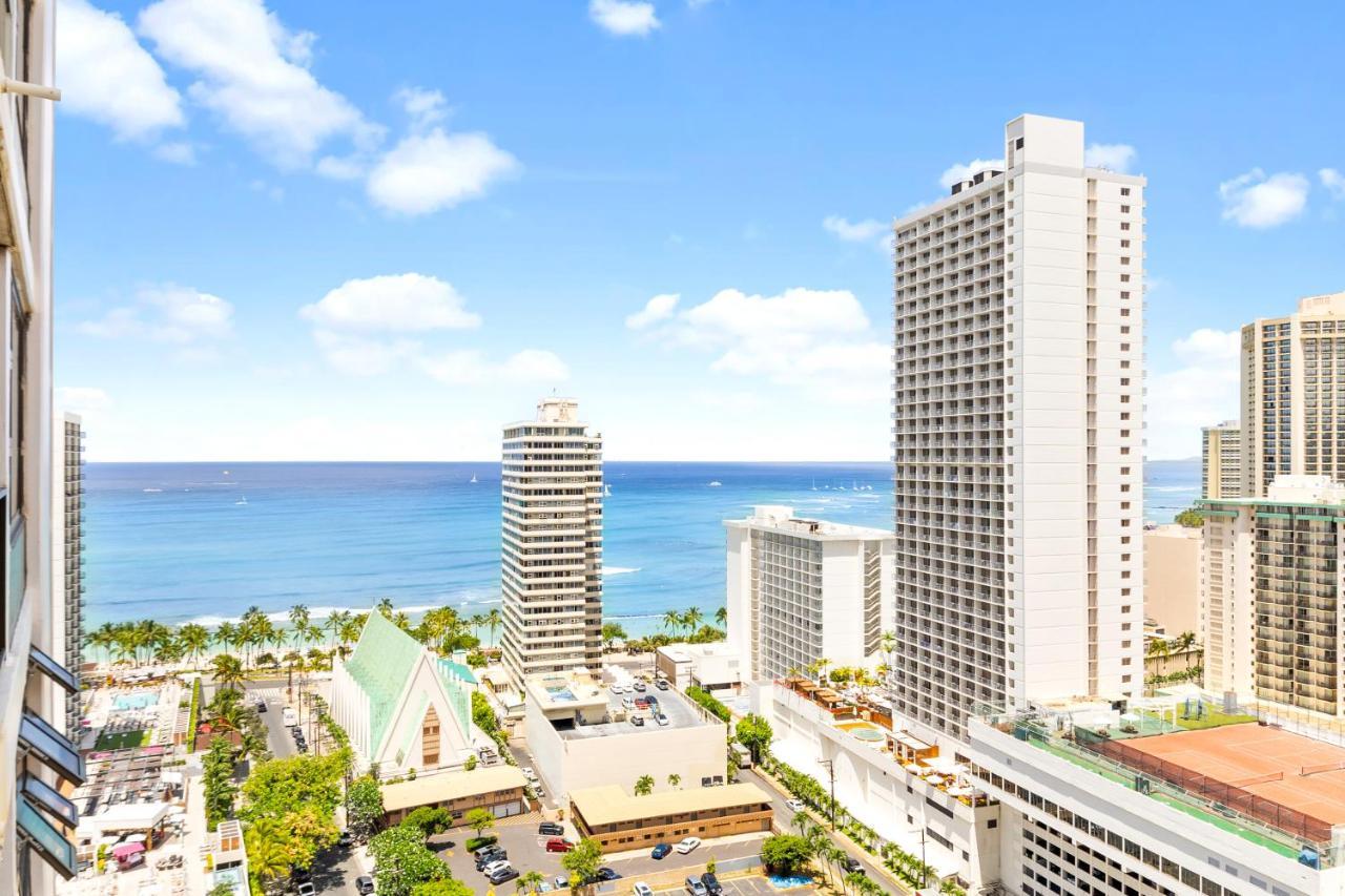 Gorgeous Condo With Ocean View, Near Beach, Free Parking Honolulu Kültér fotó