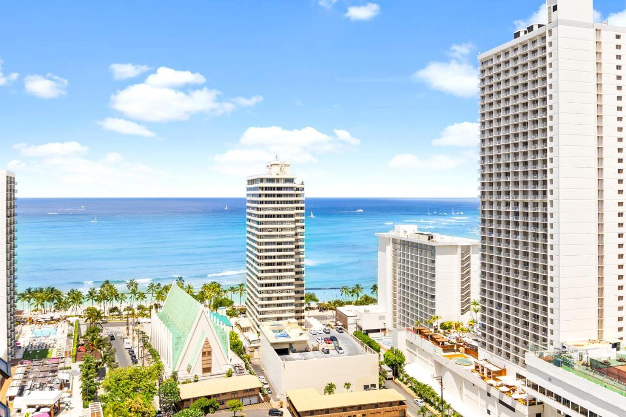 Gorgeous Condo With Ocean View, Near Beach, Free Parking Honolulu Kültér fotó