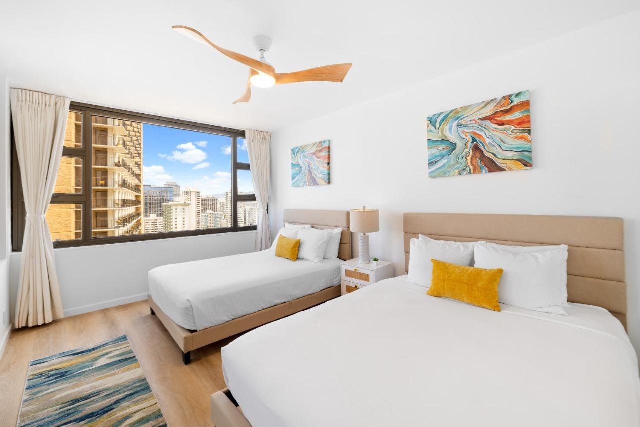 Gorgeous Condo With Ocean View, Near Beach, Free Parking Honolulu Kültér fotó